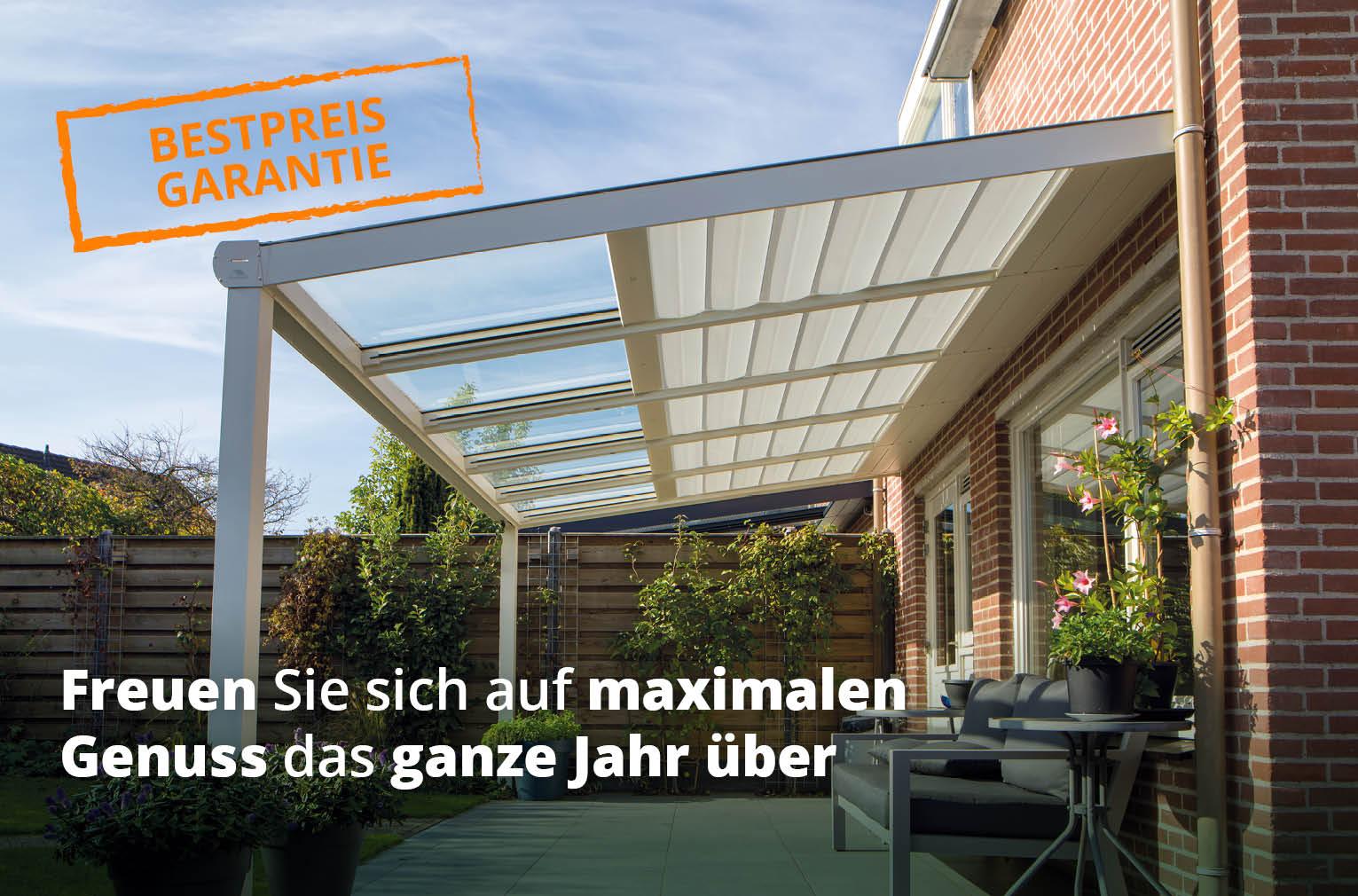 1A Sonnenschutz für Terrassendach und Wintergarten!