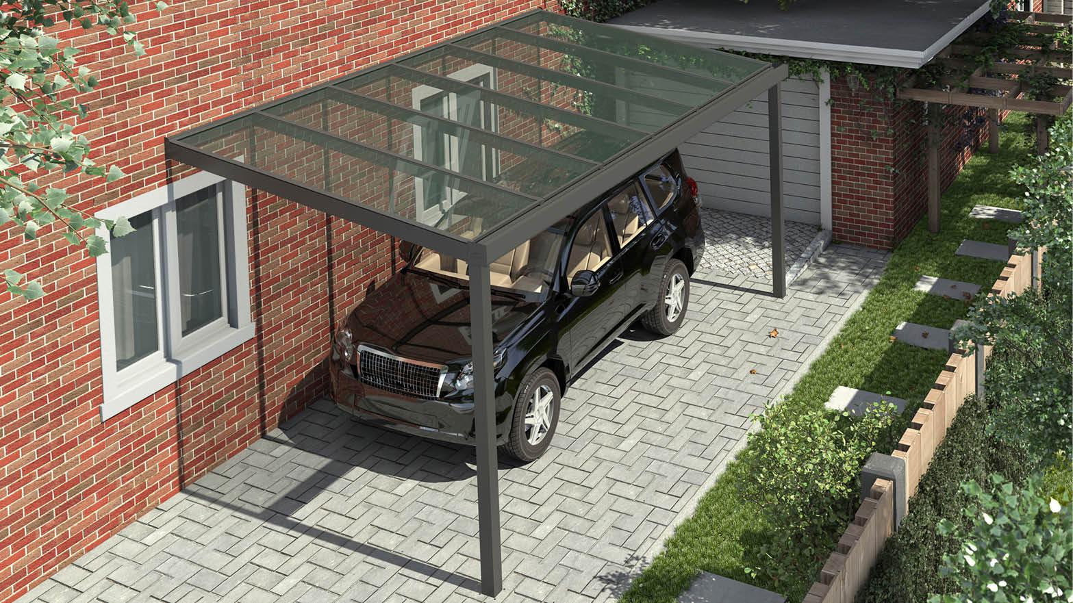 Carport mit Glasdach