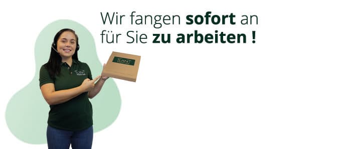 Samplepaket anfrage Samplepaket-succes-kundenservice