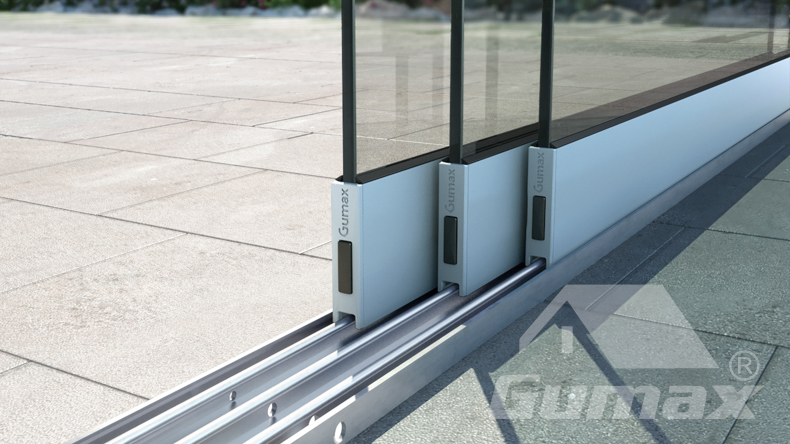 Glasschiebewände 2080mm bis 2120mm