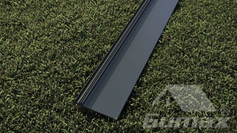 70 meter rol zwart muurrubber
