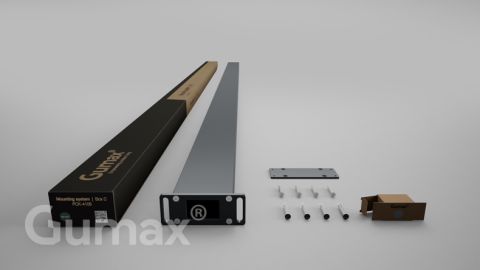 Box C - Support structure set 110 x 60 x 3052mm matt anthracite